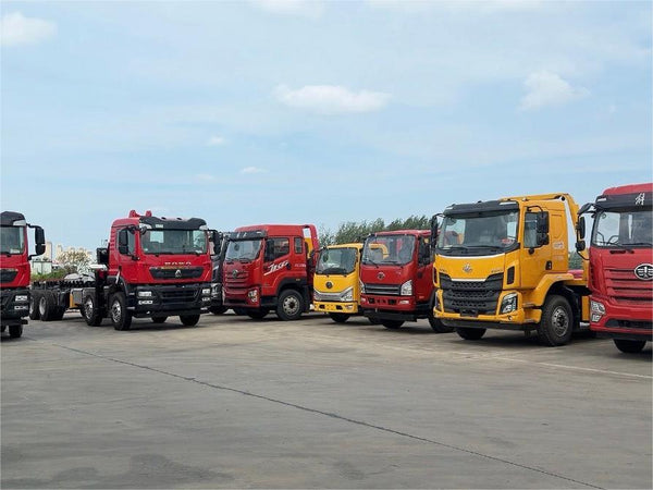 Factory Yard in Action | Shenbai Aerial Platforms Lined Up and Ready for Delivery