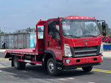 Howo 4x2 Flatbed Transport Truck Diesel Excavator Carrier Truck
